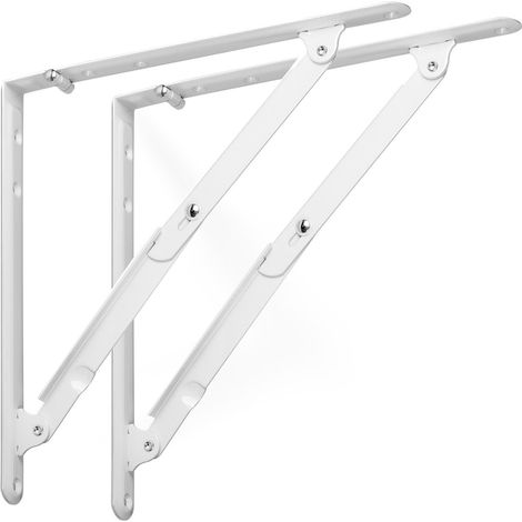 Klappkonsole 305 x 305 mm weiß mit Arretierung