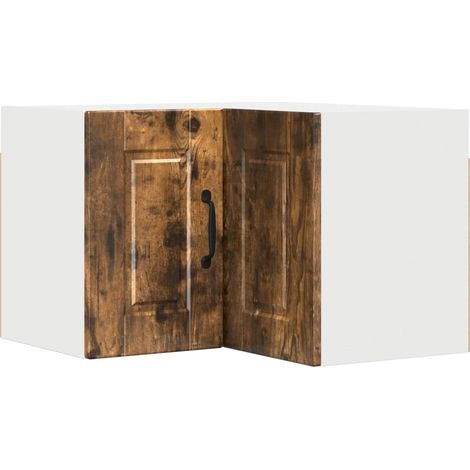 Maison Exclusive - Armario Esquinero de Pared PORTO Roble ahumado