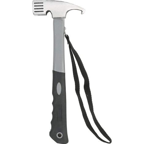 Martello da campeggio, mazzuolo da campeggio, estrattore per picchetti da tenda, martello multifunzionale in alluminio ad alto tenore di carbonio con estrattore per picchetti da tenda per campeggio al (1/5)