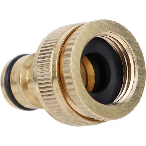 Connecteur de tuyau rapide 3/4 en cuivre - Adaptateur pour arrosage jardin et usage domestique (1/5)