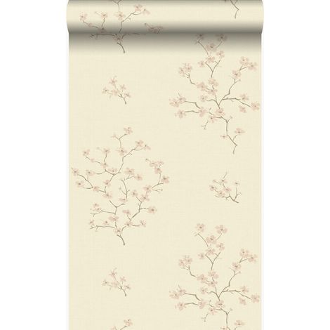 papier peint fleurs beige et rose  - Origin Wallcoverings (1/5)