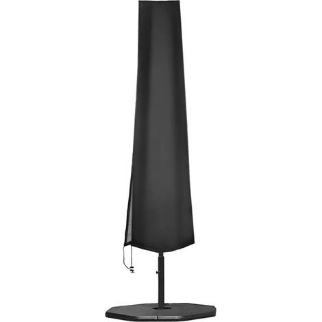Housse de Protection pour Parasol Déporté, pour Parasol de Jardin à Mât Excentré en 210D Oxford Imperméable Résistant à UV avec Fermeture à glissière et Sac de Rangement (190x50x30cm) (1/5)