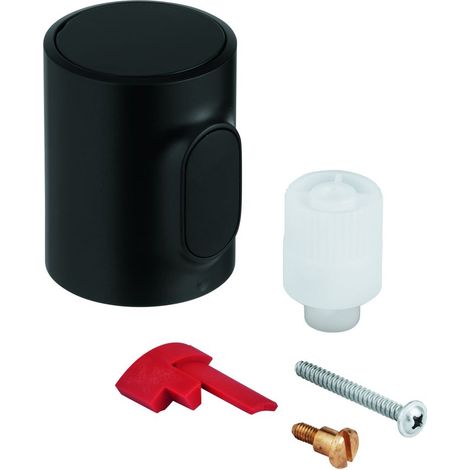 Grohe Temperaturwählgriff für Grohtherm 500 mit Temperatursperre 38 Grad C, Mattschwarz, 491782430 (1/2)