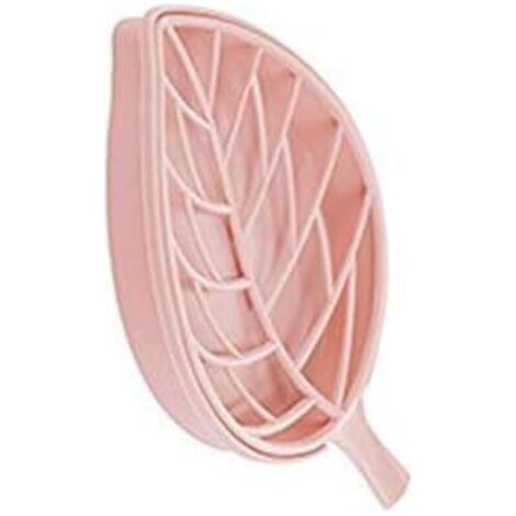 Récipient à Savon Disque de Savon, matériau PP, Double Savon avec Rack de vidange, pour Salle de Bain Compteur de Cuisine ou lavabo (Color : Pink)