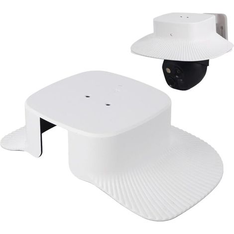 Copertura antipioggia per telecamere di sicurezza solari, kit di montaggio angolare con protezione antipioggia - Protezione antipioggia per telecamere solari, ideale per case e bar (1/4)
