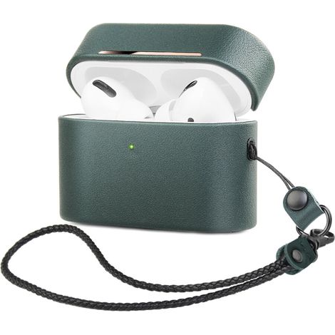 Questa custodia protettiva in pelle pieno fiore per AirPods emana un profumo naturale di cuoio, è resistente ai graffi e presenta una fodera in microfibra per una maggiore protezione. Supporta inoltre (1/2)