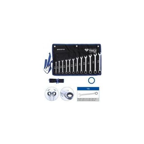 Brilliant Tools BT013112 BT013112 Set di chiavi a cricchetto ad anello Misura (metrica) 8 - 53 mm (1/2)