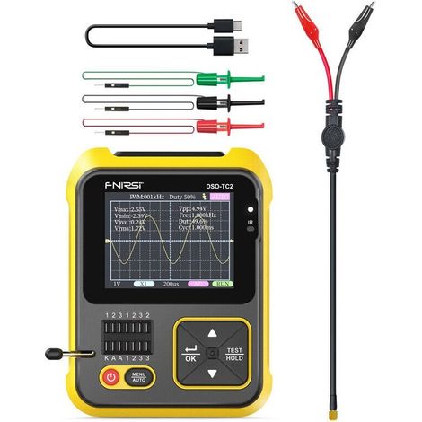 FNIRSI DSO-TC2 2-IN-1 Handheld Digital Oscilloscope Transistor Tester Basic Version