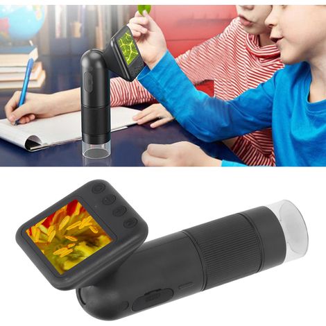 Microscope numérique portable 720p, inspection de circuits imprimés portable, grossissement de 1 µm, photographie en accéléré, microscope haute définition avec écran, convient aux laboratoires/écoles/ (1/5)