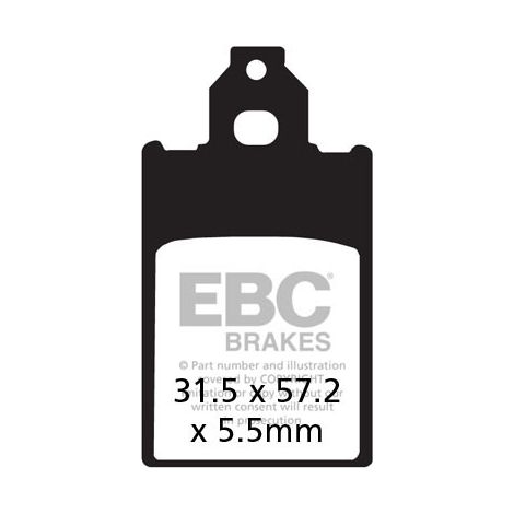 Pastillas de freno EBC SFA116 para scooter (juego para 1 disco)