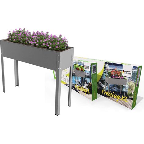 Bio Green Metallo sopraelevata Freising di XL, Antracite, 100 x 30 x 80 cm, mhf XL (1/5)