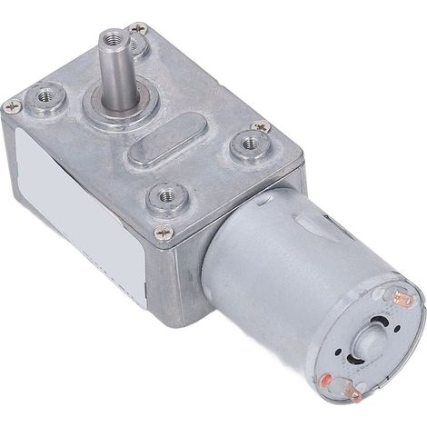 Moteur à engrenage à vis sans fin CC 2W, régulation de vitesse, rotation avant/arrière, réducteur de vitesse, 24 V CC, 0 à 5 tr/min (1/5)