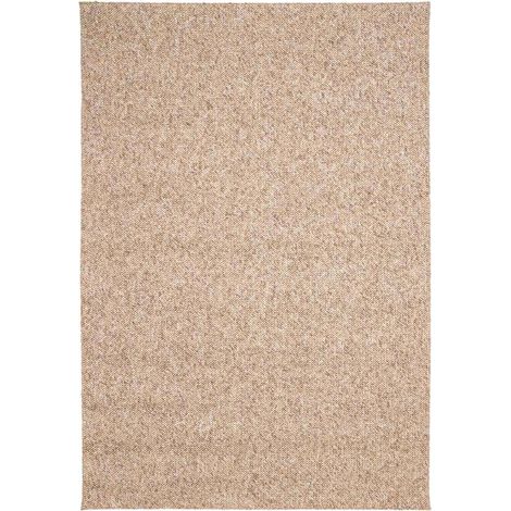 Caramel mottled effect loop pile rug, Walter, 170x120x1 cm