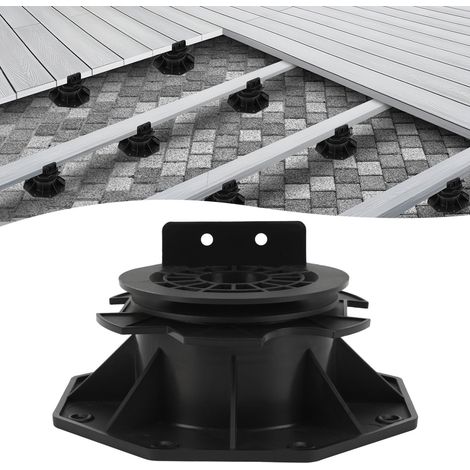 Wolketon Plot réglable pour terrasse bois composite 75-145 mm surface mate 0-5% pente 10 pièces (1/5)
