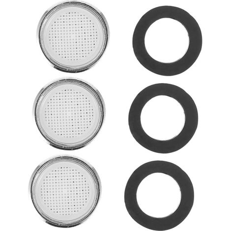 Aeratore per rubinetto da cucina in 3 pezzi – anti-schizzo per il risparmio idrico con filtro, compatibile con attacchi standard M22/M24