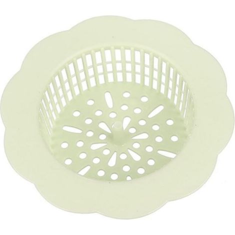 Filtre de vidange - - En forme de fleur - Plastique - Vert - 10,6 x 3 cm (1/5)