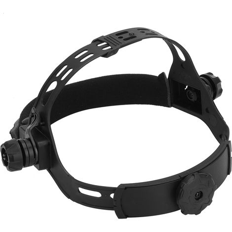 Masque de soudeur à bandeau réglable pour casque à assombrissement automatique solaire (noir)