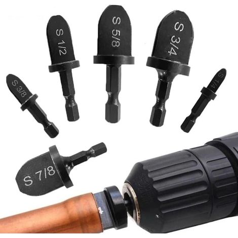 Extenseur Tuyau en Cuivre, 6 Pcs Expanseur de Tube, Kit de Réparation, Outil de Sertissage Jeu de Forets, Poignée Hexagonale (1/5)