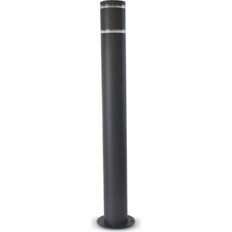 Soclo E27 Gris Antracita Redondo IP44 Miidex Lighting® (1/3)
