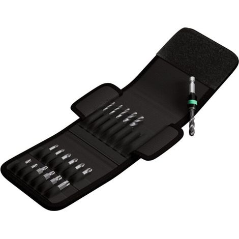 Wera Jeu d'embouts forets hélicoïdaux en trousse, 19 pièces