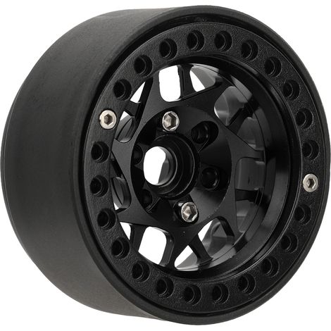 Satz mit 4 universellen 1,9-Zoll-Aluminiumfelgen für RC-Crawler SCX10 und SCX10 II (schwarz). (1/5)