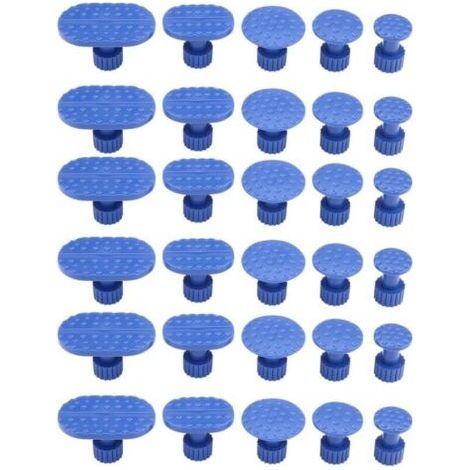 30 pièces de débosselage de carrosserie de voiture tirant des onglets outils de réparation sans peinture onglets d'extracteur de colle (1/5)