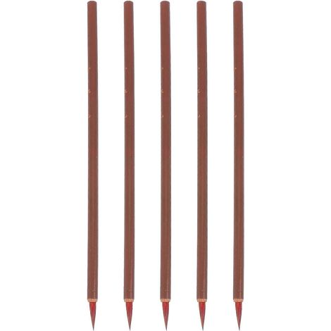Lot de 5 pinceaux à encre, pinceaux de peinture chinoise, pinceaux pour œuvres d'art traditionnelles, feutres pinceaux-19X0.6X0.6cm
