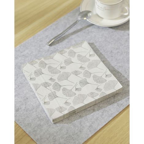 Eglo Servietten Blumen Mahuli beige 16,5 x 16,5 cm - 20er Pack Servietten