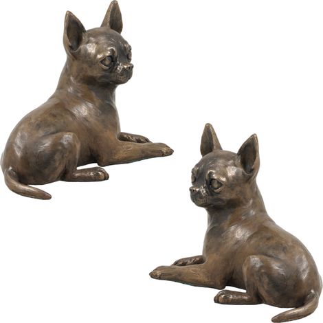 Chihuahua a pelo corto - statuetta di cane, statuetta da ufficio, trofeo per una mostra canina di Art-Dog (1/4)