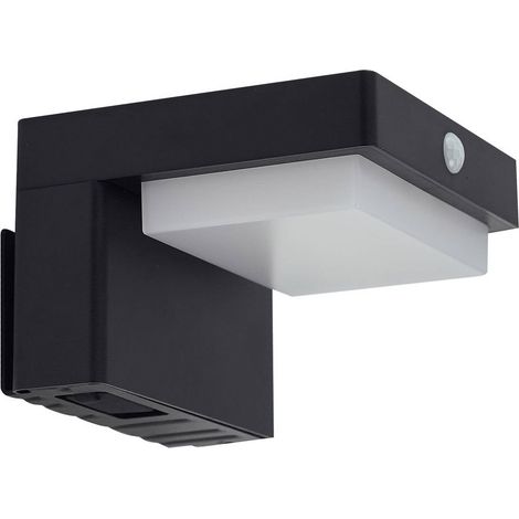Solcellslampa utomhus "Eleazar" aus aluminium / grå / zink mit Bewegungsmelder von Lindby