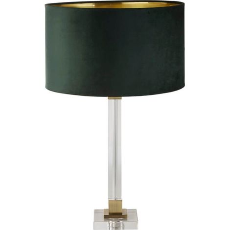 Lampe de table design Scarborough or avec capuchon vert - EU67522GR (1/3)