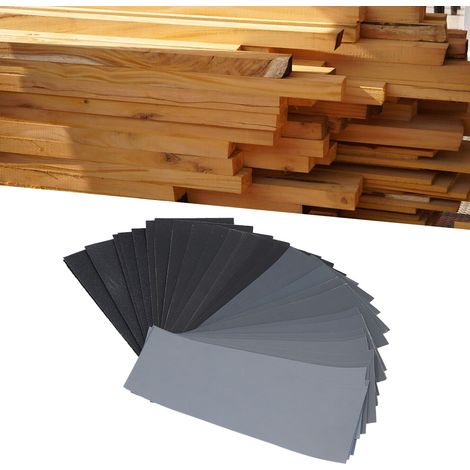 42-teiliges Set Nass- und Trockenschleifpapier zum Polieren von Holz und Metall (1/5)