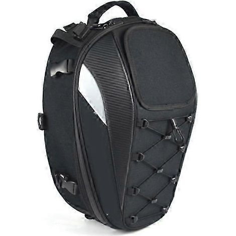 Sacoche de réservoir moto étanche, grand volume, sac arrière polyvalent pour selle passager, sac à dos moto robuste, équipement imperméable haute capacité. (1/5)