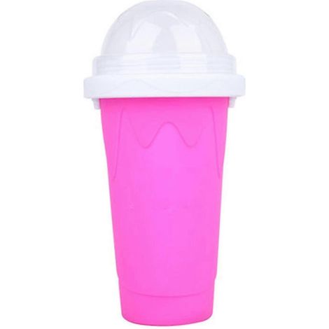 Smoothies, umweltfreundliche doppelwandige Silikon-Slush-Eismaschine für Zuhause-Red