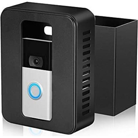 Support de sonnette vidéo pour portes d'appartement, sans perçage, dispositif antivol, appartement (1/4)