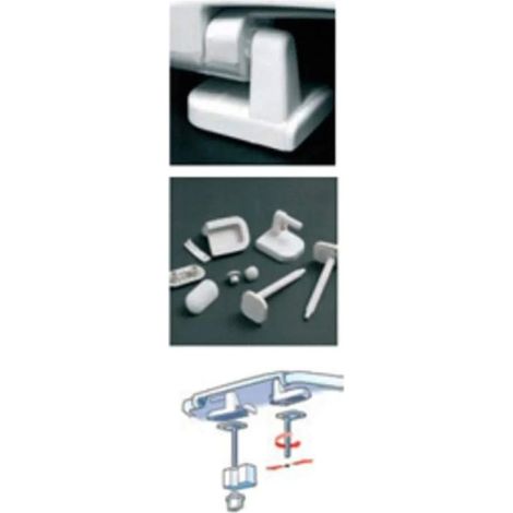 Cerniere di ricambio per coprivaso wc S12 104854000 Carrara e Matta