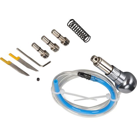 Kit de gravure pneumatique avec manche, tuyau à gaz, tournevis, ressort en acier allié pour bijoux (1/5)