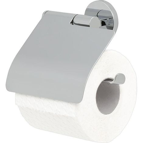 Porte-rouleau de toilette Tiger Noon - avec couvercle - chrome (1/3)