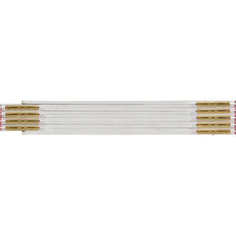 Rgle pliante en bois blanc 2mx16 mm