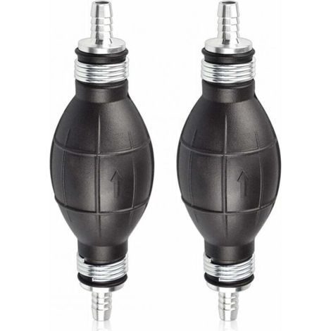 8-mm-Gummi-Handkraftstoffpumpe – Kraftstoffvorpumpe für Autos, Motorräder und Boote (Schwarz) – Manuelle Transferpumpe (1/5)