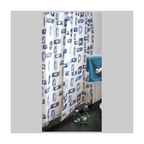 TENDA DOCCIA DOMINO PVC - 180X200 Grigio