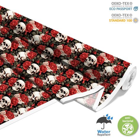 TESSUTI DECORATIVI PER ESTERNI OXFORD - Motivo Teschio I DX4729 (1/5)