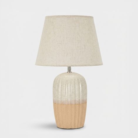 Lampe de table en céramique Japandi Peach Levels Glow (1/4)