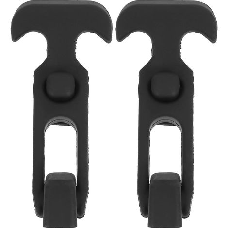 Loquet de Boîte à Outils A2919 à Poignée en T en Caoutchouc 2 Pièces Noir, Corps Non Corrosif, Précompression, pour Machines Agricoles et Capots D’ingénierie (1/5)
