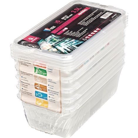 Boîte de stockage GN1/3 Modulus utilisation intensive 5L (Lot de 5) - 325 x 176 x 150 mm - MATFER BOURGEAT (1/3)