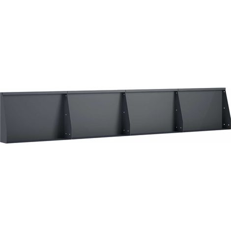 vidaXL Muro de Contención 4 uds. 60 x 12 x 30 cm Acero Gris antracita (1/2)