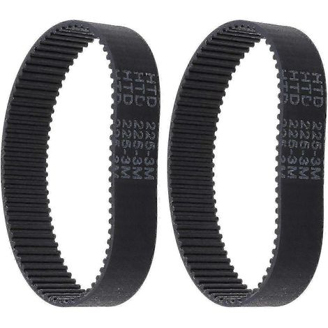 Lot de 2 courroies de distribution à boucle fermée en caoutchouc HTD 225-3M (1/5)