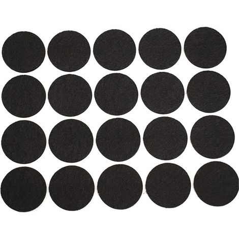 Uonlytech Lot de 100 patins de protection ronds en feutre antidérapant (1/5)