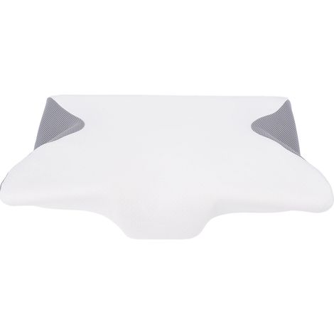 Memory Foam Neck Pillow for Sleeping Slow Rebound Removable Cover Butterfly Shape Cervical Neck Pillow Side Sleeper Pillow White S 18.5 X 10.2 X 2.6in (1/5)