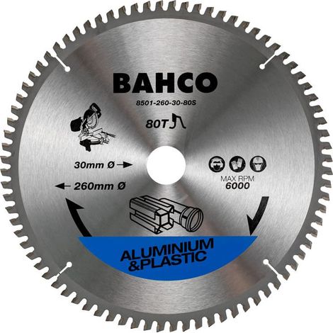 Lama per sega circolare Ø216 mm 48 denti per alluminio e plastica - Bahco 8501-18S